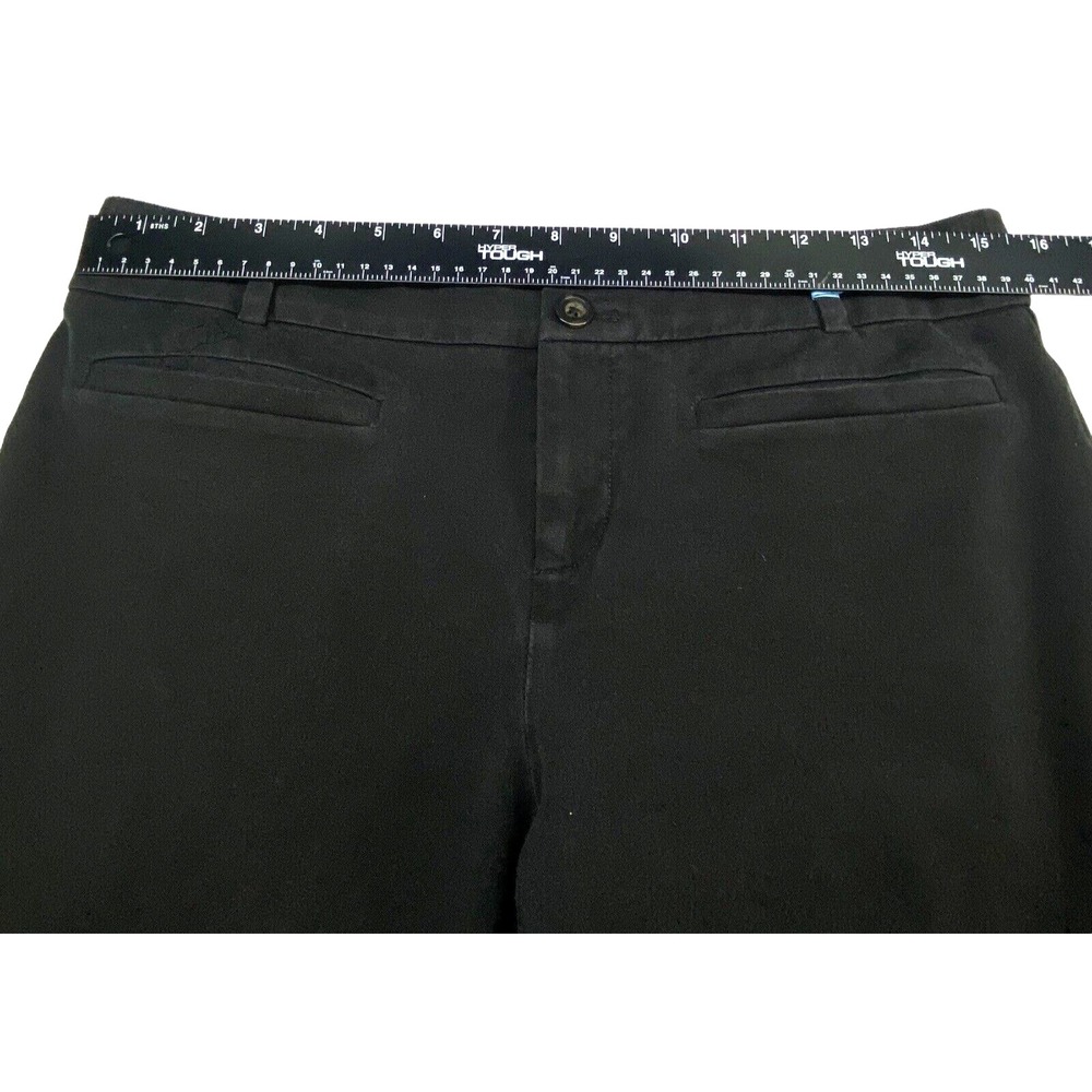 ANTHROPOLOGIE Women Essential Ankle Slim Pants Sz 10 Black Casual Work 40-1 - Picture 5 of 9